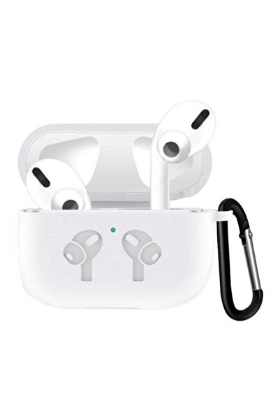 Margoun غطاء سيليكون لسماعات ابل ايربودز برو - ابيض