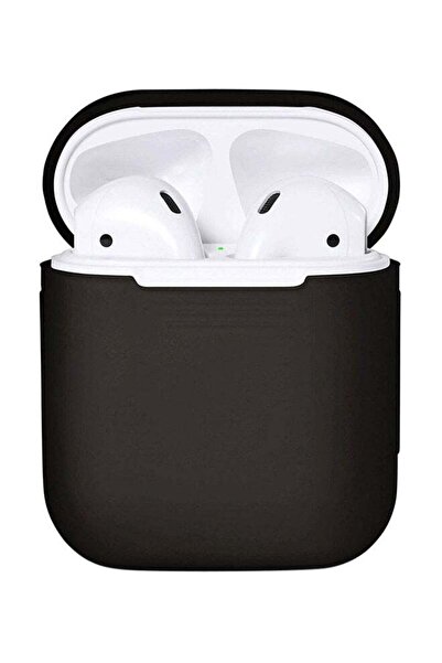 Generic غطاء حافظة لسماعات ابل ايربودز باللون الأسود