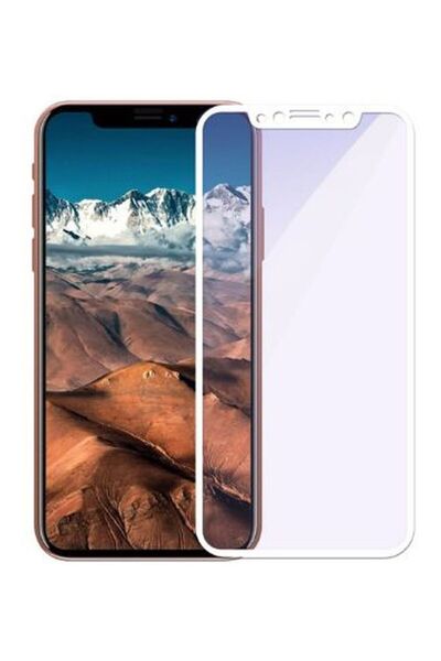 Generic واقي شاشة زجاجي مقوى 5D منحني لهاتف Apple iPhone X شفاف