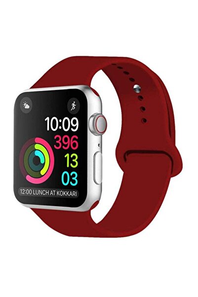Generic Replacement Band For Apple Watch Series 42/44mm Wine Red
