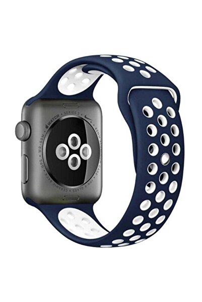 iTelker حزام بديل لساعة Apple Watch Series 3/4/5 أزرق / أبيض