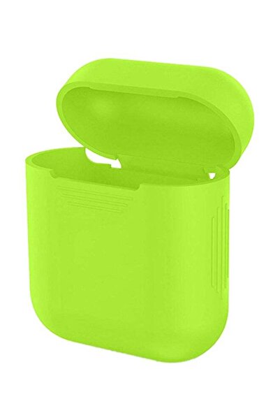Generic Soft Silicone Charging Case Cover For Apple AirPods Green