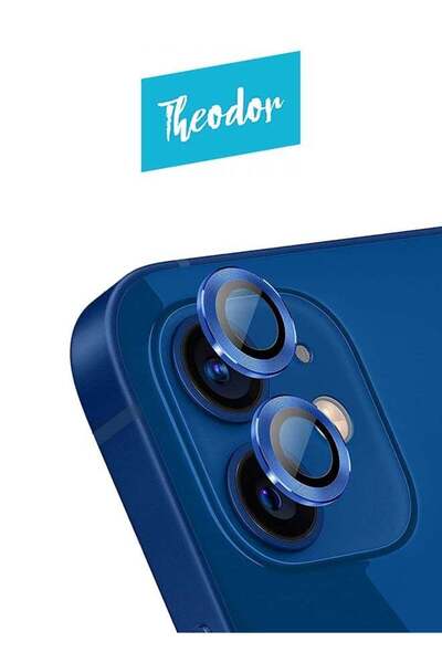 Theodor Tempered Glass Camera Screen Protector For iPhone 12 Pacific Blue
