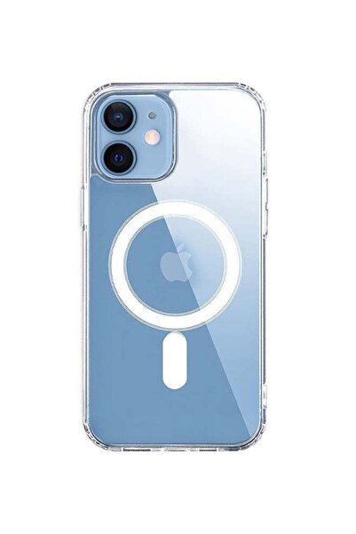 Margoun غطاء ماج سيف المغناطيسي الشفاف المتوافق مع الشحن اللاسلكي لهاتف أبل آ...