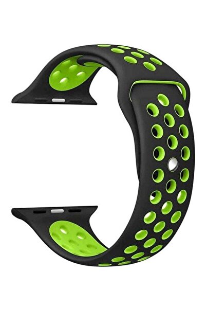 Biki سوار بديل لساعة Apple Watch مقاس 40/42 مم أسود/أخضر