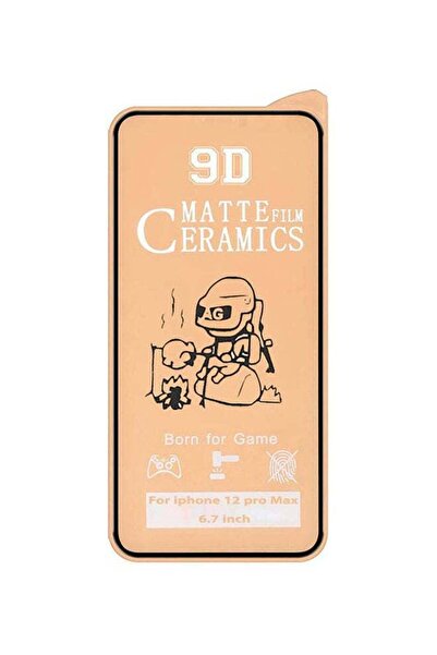 Generic 9D Pro Plus Nano Ceramic Matte Film Screen Protector Born Gaming For iPhone 12 Pro Max Black-Clear