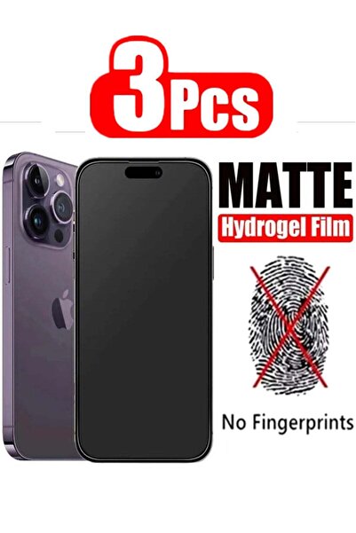 Generic 3 قطع لاصق نانو سيراميك غير لامع لجهاز iPhone 15 Pro