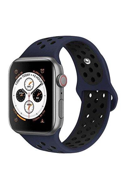 Eworld سوار معصم بديل لساعة Apple Watch Series 1/2/3/4 مقاس 42 مم 44 مم أزرق/...