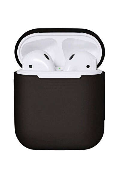 Generic غطاء حماية لسماعات ابل ايربودز - لون أسود