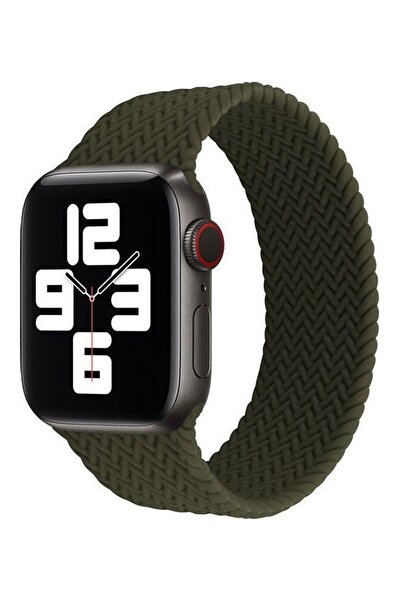 Foxcon حزام بديل مضفر من السيليكون لساعات Apple Watch Series 7/6/SE/5/4 مقاس ...