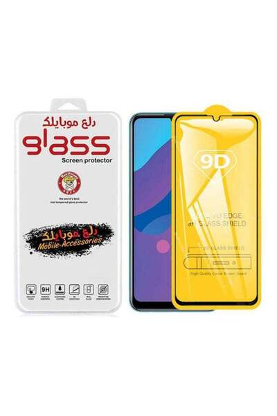 Huawei Y6p 5D Full Screen Protector Black Frame Clear/Black