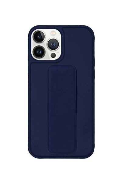 Margoun غطاء حماية مع حامل للإصبع لهاتف Apple iPhone 13 Pro Max أزرق داكن