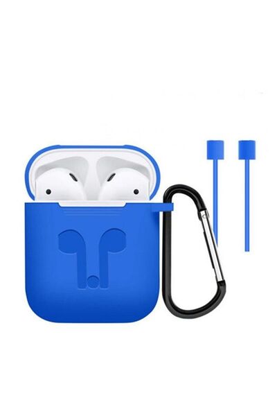 Generic غطاء حماية لسماعات ابل ايربودز - ازرق