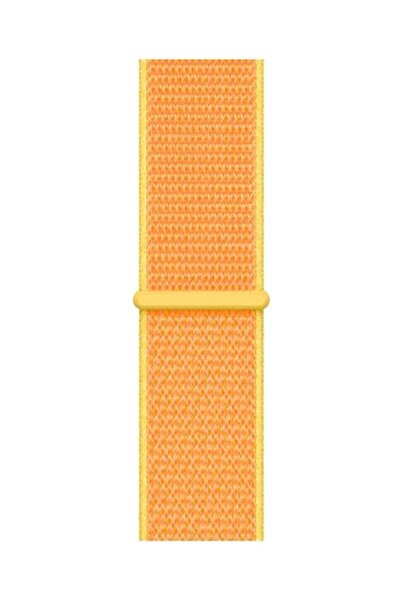 Perfii Solid Replacement Nylon Band For Apple Watch Series 5/4/3/2/1 Orange/Casary Yellow
