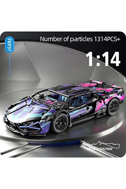 Choice7 Static no box Technical Racing Sport Car 1280PCS Model Building Blocks City Mechanical Speed Vehicle