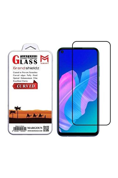 Margoun واقي شاشة ثلاثي الأبعاد لهاتف هواوي بي 40 لايت إي شفاف/أسود