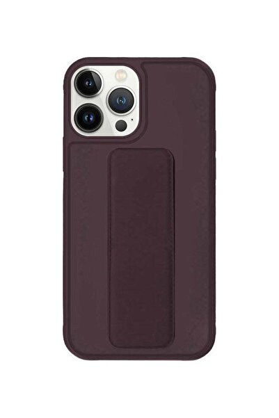 Margoun غطاء حماية مع حامل للإصبع لهاتف iPhone 13 Pro - كستنائي
