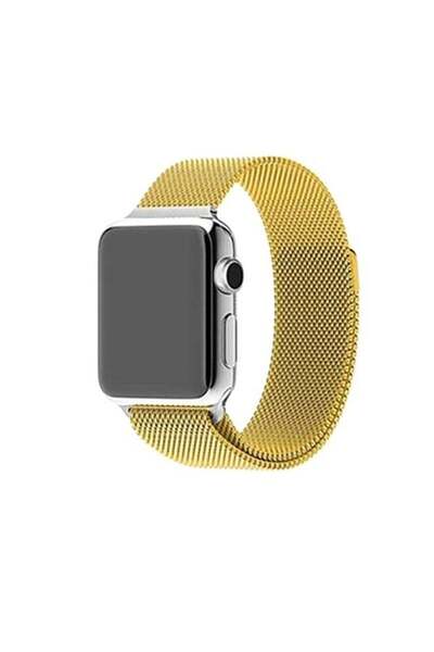 Generic سوار بديل لساعة Apple Watch Series 4 مقاس 44 مم ذهبي