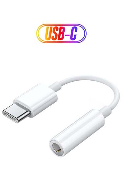 Generic Mobile Phone Accessories Type C to 3.5mm Audio Cable Earphone for Huawei/SAMSUNG/XIAOMI White