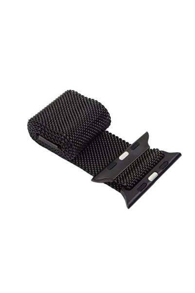 Generic سوار بديل لساعة Apple Watch مقاس 42 مم، أسود