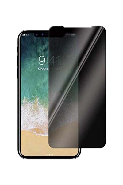 Generic Anti-Spy Tempered Glass Screen Protector For Apple iPhone XS Max Black