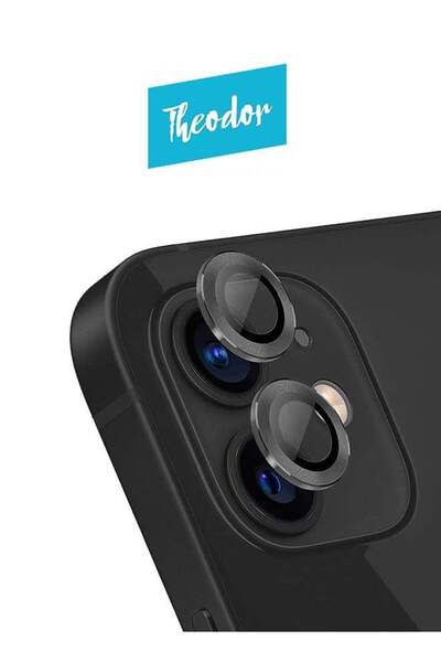 Theodor Tempered Glass Camera Screen Protector For iPhone 12 Black