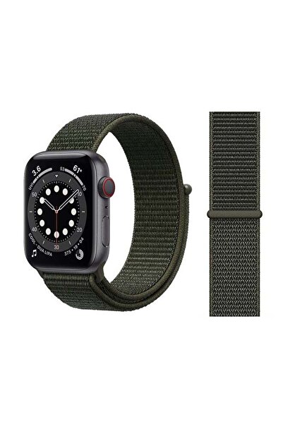 Perfii سوار بديل لساعة Apple Watch Series 6/SE/5/4/3/2/1، لون كاكي كارجو