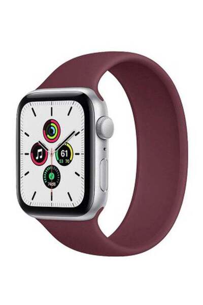 Margoun Solo Loop Band For Apple Watch Series 6/SE 44 mm Maroon