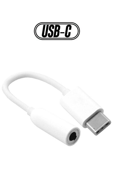 Generic محول كابل سماعة رأس من النوع C إلى مقبس صوت أنثى مقاس 3.5 مم باللون ا...