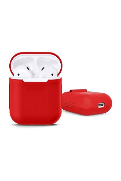 Generic غطاء حماية لسماعات ابل ايربودز - أحمر
