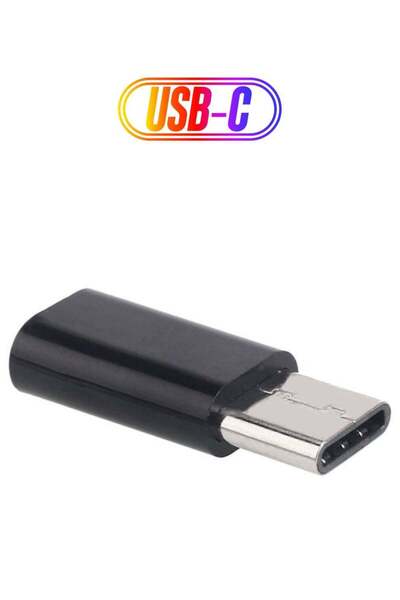 Generic Micro USB To Type C OTG Converter Black