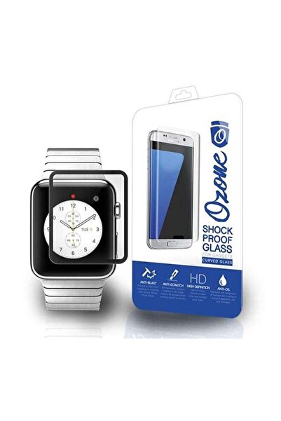 Generic Ozone Apple Watch 42mm Tempered Glass 2.5D Full Cover Shock Proof Black Screen Protector