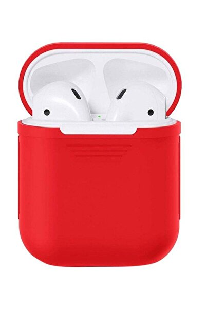 Generic غطاء حماية مقاوم للصدمات للشحن من سيركيتس لسماعات آبل إير بودز، أحمر