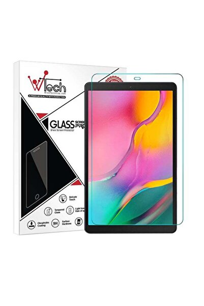 Wtech واقي شاشة عالي الجودة مقوى 9H 2.5 D Edge مزود بفتحة لجهاز Samsung Galax...