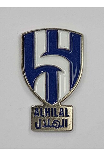 Generic شعار نادي الهلال السعودي معدني للهواتف المحمولة والأسطح الملساء