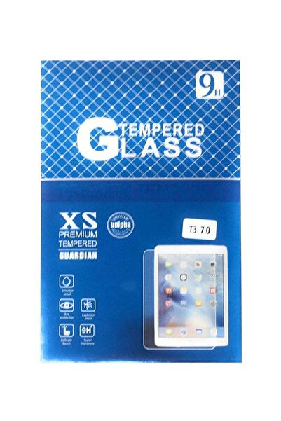 Generic واقي شاشة زجاجي مقوى فاخر 9H لهاتف هواوي T3 7.0 شفاف