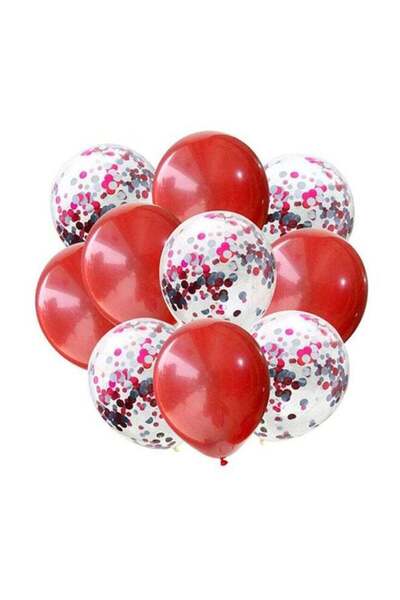 sharpdo 10-Piece Birthday Party Decoration Confetti Balloon Set 12inch