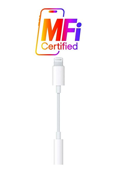 Generic كابل شحن ستيريو لايتنينج أوديو أبيض