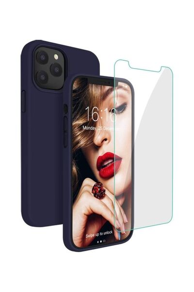 ROCK POW جراب سيليكون مقاوم للصدمات مع واقي شاشة مقوى لهاتف iPhone 12 Pro Max...