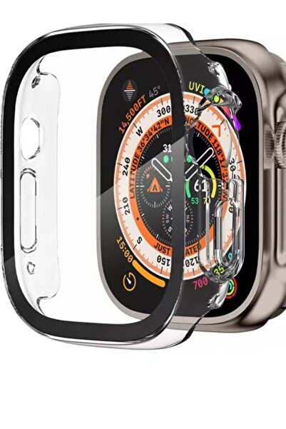 Generic Apple Watch Ultra Cover Transparent Black Edge