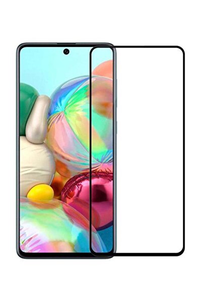 Generic واقي شاشة زجاجي مقوى كامل الحجم لهاتف سامسونج جالاكسي A71 شفاف