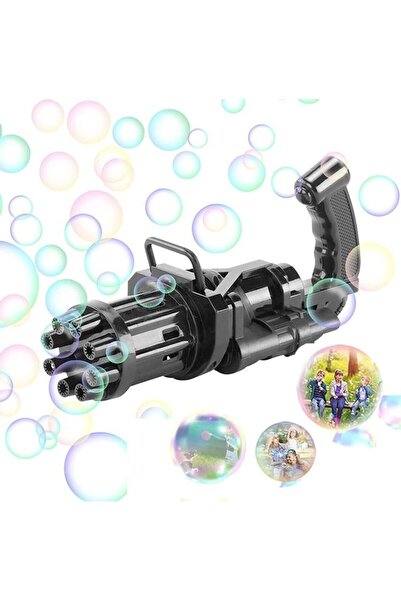 XIUWOO مسدس جاتلينج لصنع الفقاعات بثمانية فتحات وكميات كبيرة