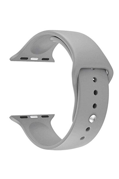 lnkoo سوار سيليكون بديل لساعة Apple Watch Series 3/2/1 باللون الرمادي