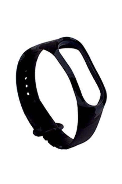 Generic سوار رياضي لساعة شاومي مي باند 3 - أسود/فضي