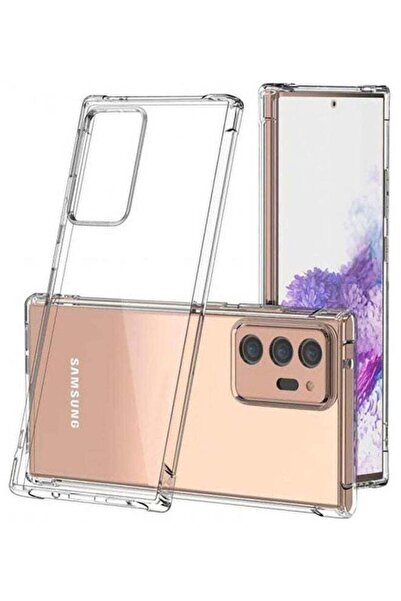 Generic جراب خلفي شفاف لهاتف سامسونج نوت 20 مقاس 6.7 بوصة مع حواف لحماية الكا...