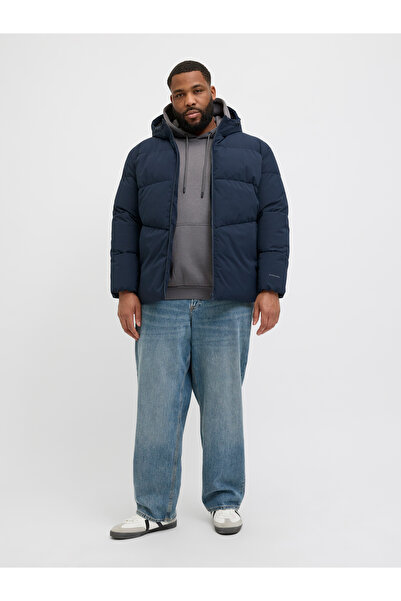 Jack & Jones Jack Jones Jjglobal Puffer Jacket Pls Men's Navy Blue Plus Size Coat 12283873-06