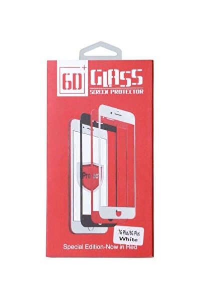 Other واقي شاشة من الزجاج المقوى لهاتف Apple iPhone 7 Plus/8 Plus شفاف/أبيض