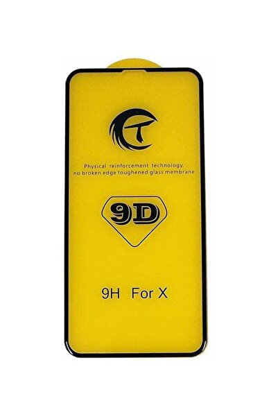 Generic شاشة Apple iPhone X 9D من الزجاج المقوى