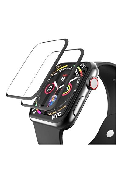 MOCOM واقي شاشة كامل التغطية من قطعتين لساعة Apple Watch Series 7 مقاس 41 مم ...