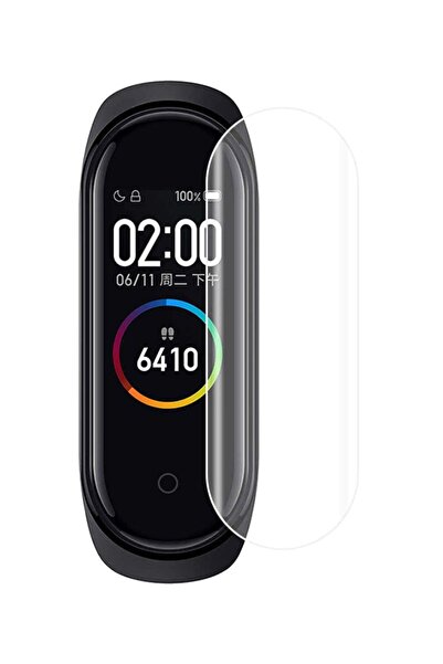 Foxcon واقي شاشة ناعم فائق النحافة ومضاد للصدمات من 3 قطع لسوار Mi Band 4 شفاف